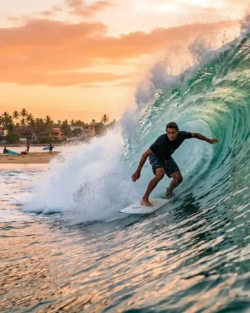 Surfing in Sri Lanka